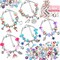 85 Pcs Charm Bracelet Making Kit, DIY Charm Bracelets Beads for Adults and Beginner Jewelry Making Kit